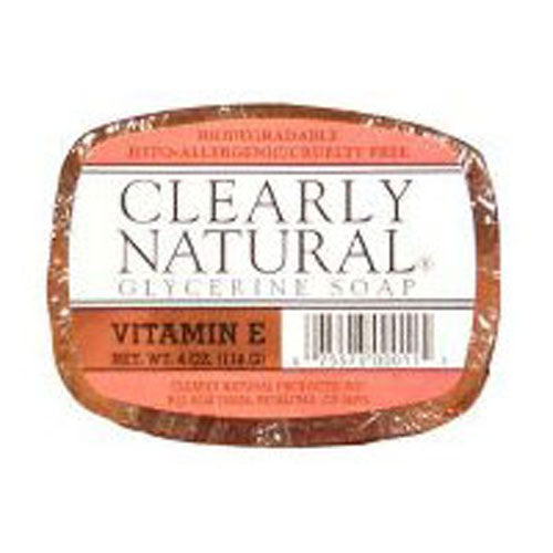 VitaminE Soap 4 OZ EA by Clearly Natural