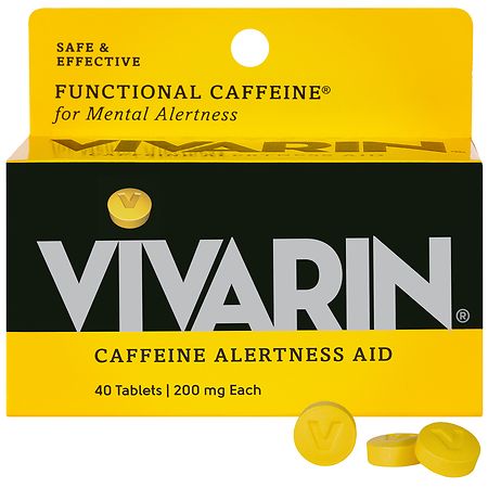 Vivarin Caffeine Alertness Aid 200 mg Tablets - 40.0 ea