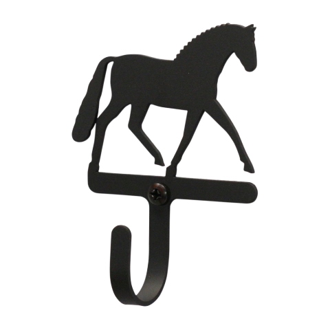 WH-104-S Dressage Horse Wall Hook Small - Black