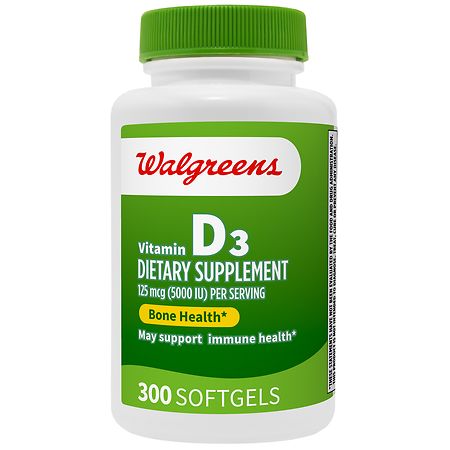 Walgreens Vitamin D3 125 mcg (5000 IU) - 300.0 EA