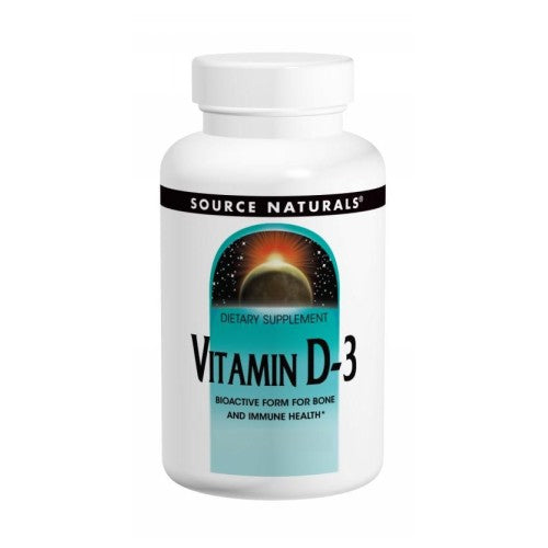 Vitamin D3 120 Softgels by Source Naturals